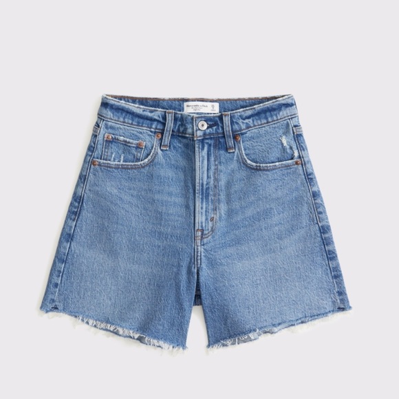 A&F The High Rise Dad Shorts - Picture 1 of 3